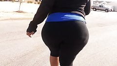 My GF humongous ass..black leggings pt2..